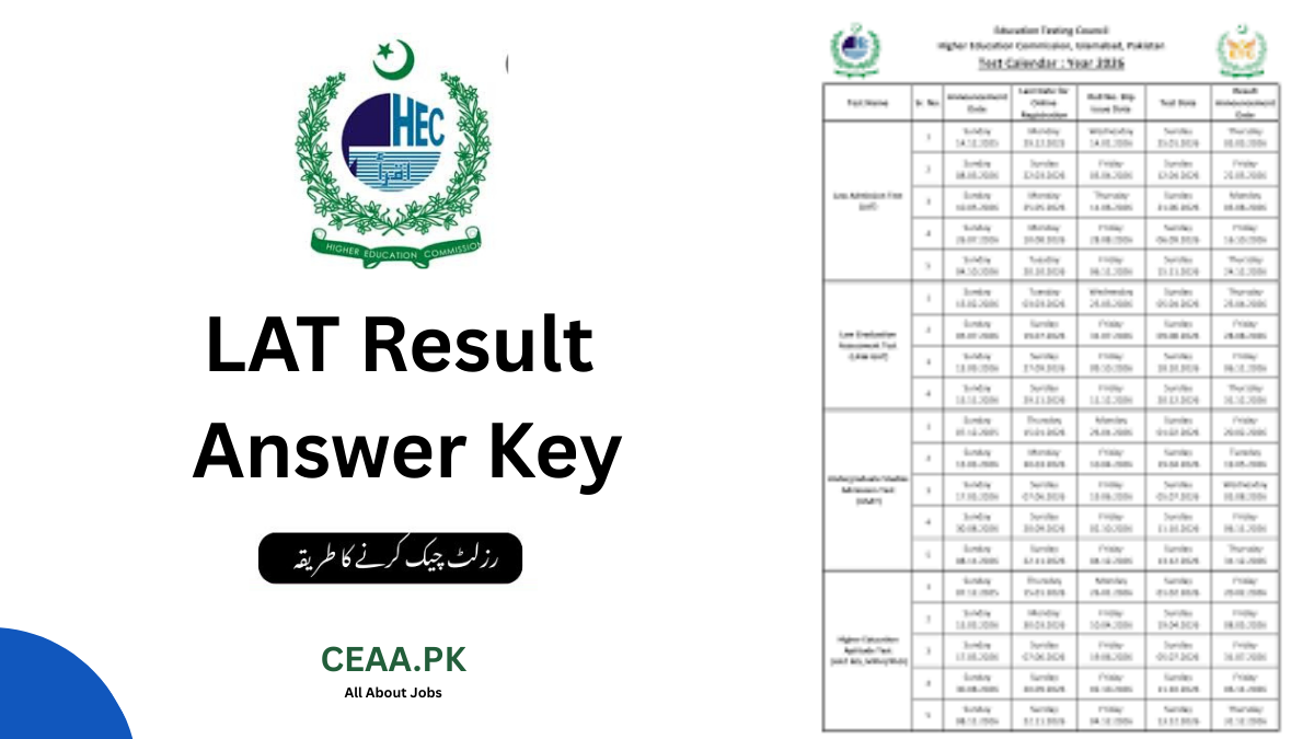LAT Result 2026 HEC Answer Key Held on 25 January