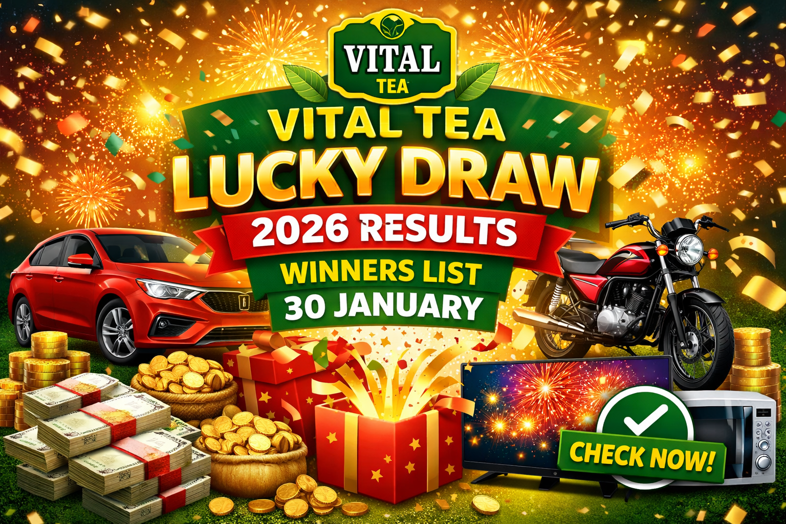 Vital Tea Lucky Draw Result 2026