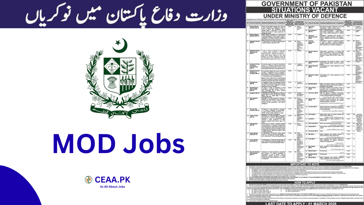 MOD Jobs 2026